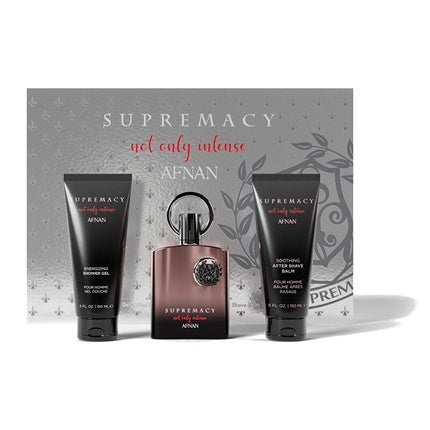 Afnan Supremacy Not Only Intense Extrait De Parfum Gift Set 100 Ml Eau De Parfum 150 Ml After Shave Balm And 150 Ml Shower Gel