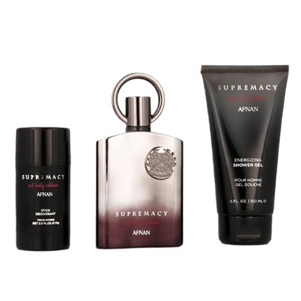 Afnan Supermacy Not Only Intense Extrait De Parfum 100ml Set With Shower Gel 150ml And Deo Stick 75ml