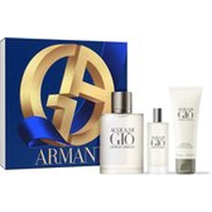 Giorgio Armani Acqua Di Gio Eau De Toilette 100ml + Travel Spray 15ml + Shower Gel 75ml