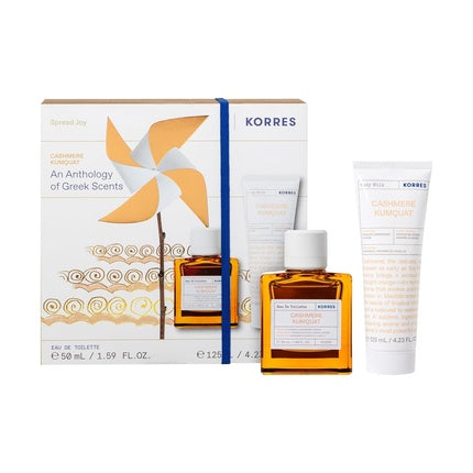 Korres Cashmere Kumquat Fragrance Set for Women with EDT 50ml and Body Milk