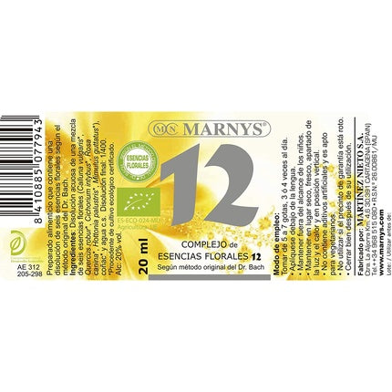 MARNYS Floral Complex 12 Wish Sensual Essence Floral Bio Pipette 20ml