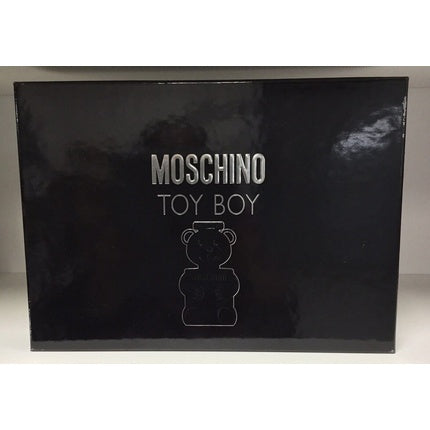 Moschino Toy Boy Men's 4 Piece Gift Set 3.4oz EDP 3.4oz Shower Gel and Aftershave