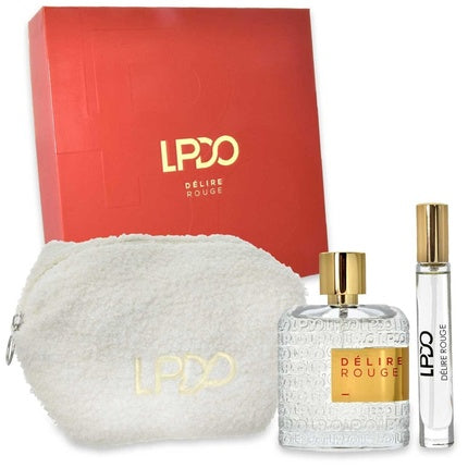 Lpdo Delire Rouge Eau De Parfum 100 Milliliters Vaporizer Travel Spray 10 Milliliters Pouch