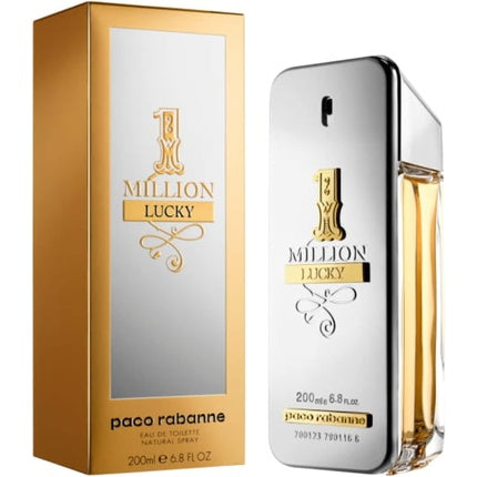 1 Million Lucky by Paco Rabanne Eau De Toilette for Men 200ml
