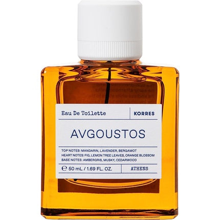 Korres Avgoustos Eau De Toilette for Men 50ml - Vegan