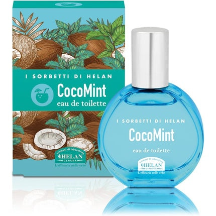 Helan Sorbetti CocoMint Perfume for Women with Coconut Milk Water Vanilla Mint Gifts Fresh Aromatic Notes Women's Eau de Toilette Made in Italy 30ml